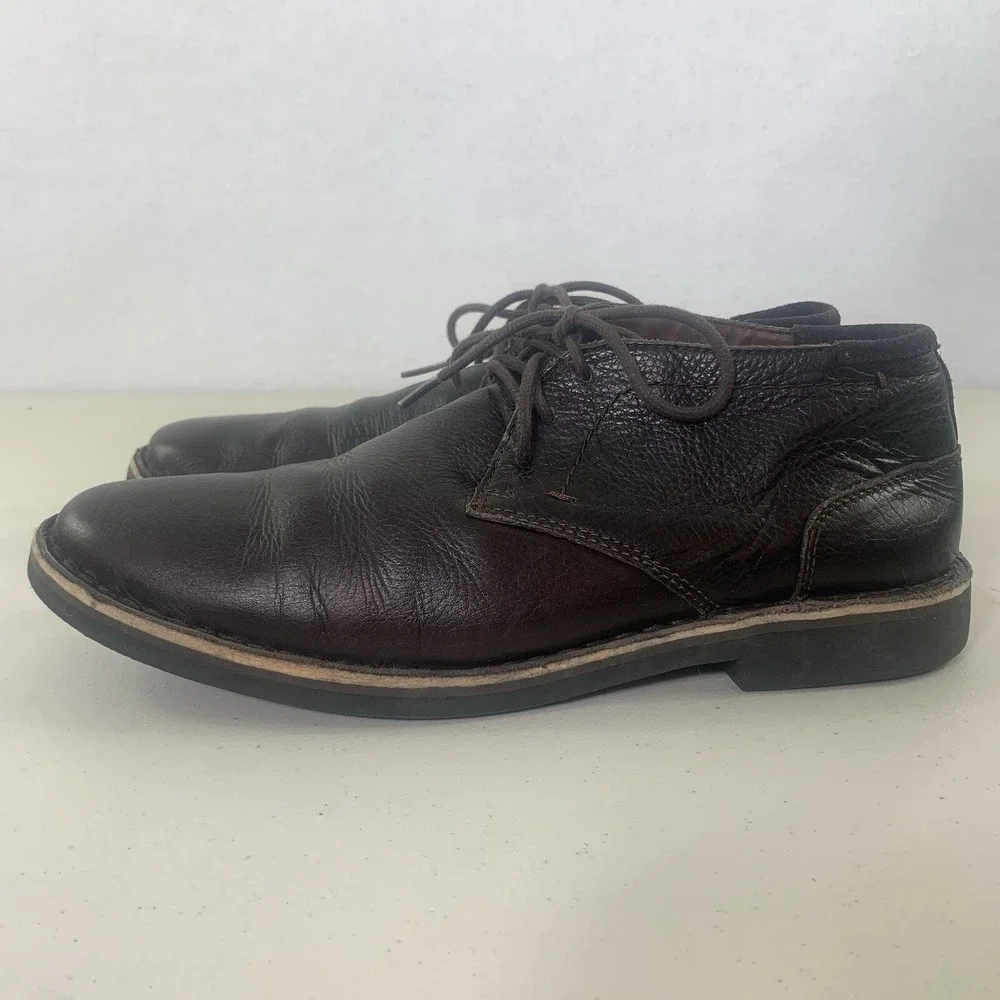 Kenneth Cole‎ Reaction Desert Sun Boots Mens 9.5M Brown Good Leather Chukka